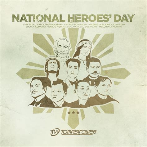 National heroes day philippines poster .